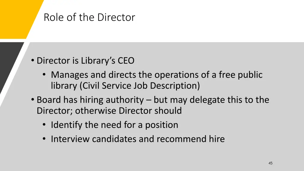 role of the director