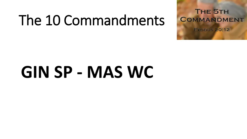 the 10 commandments the 10 commandments