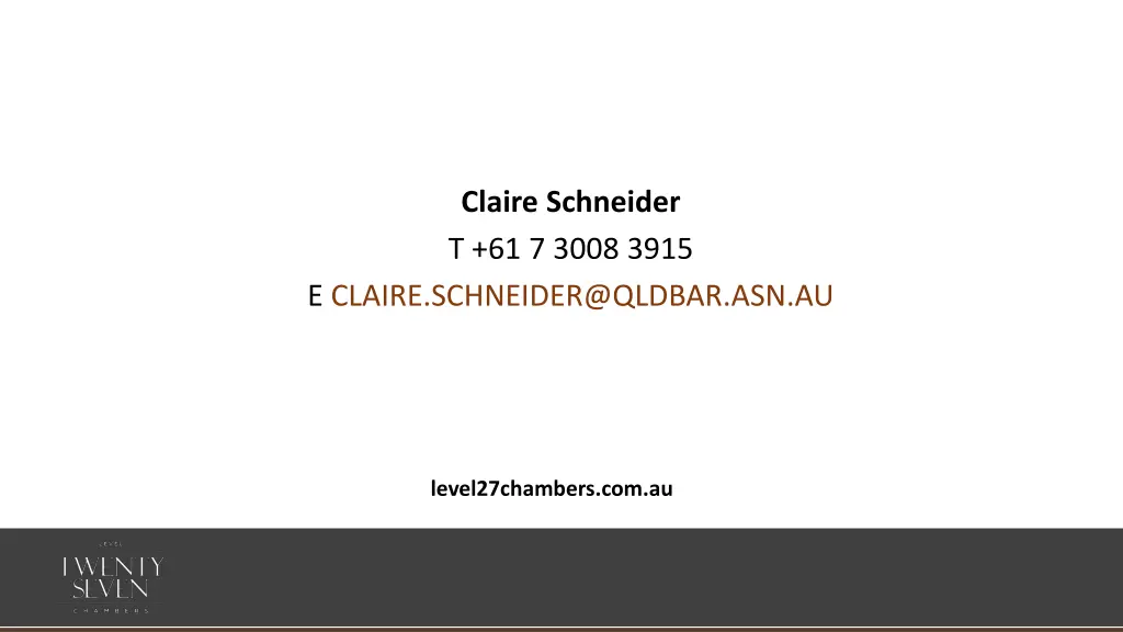 claire schneider t 61 7 3008 3915
