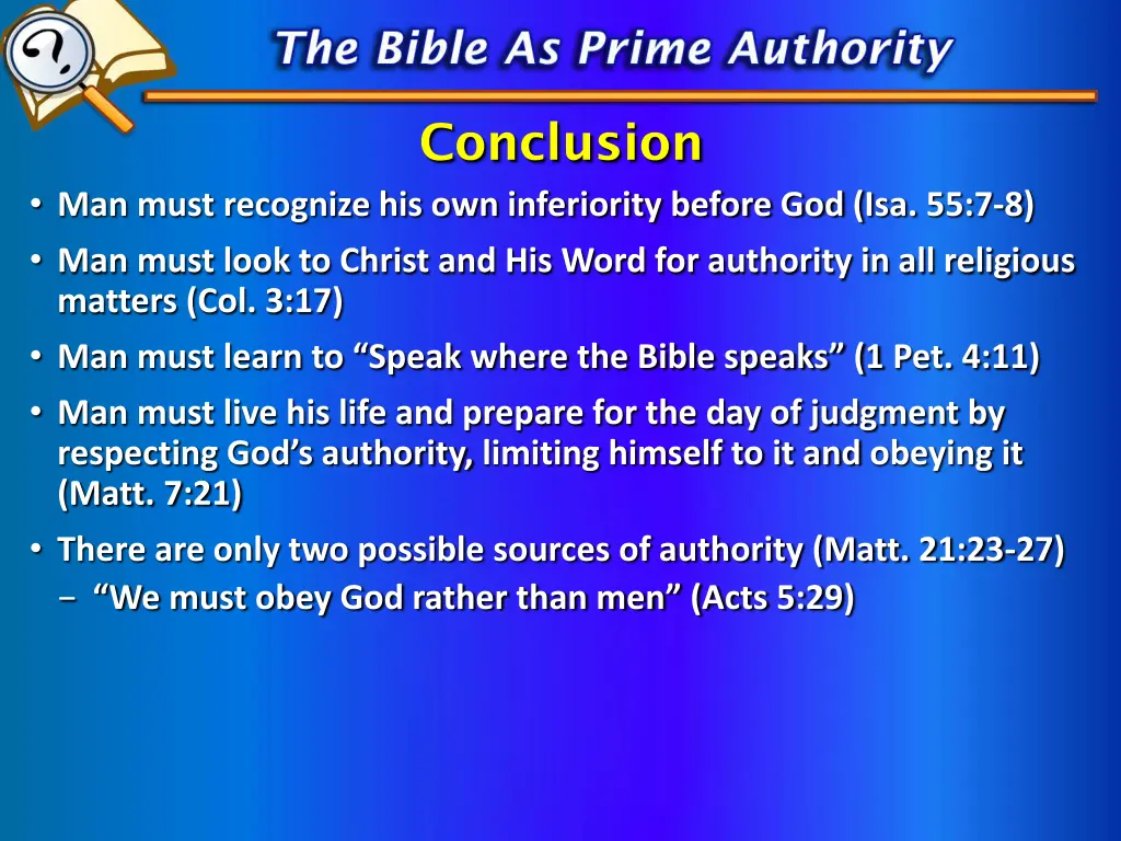 conclusion