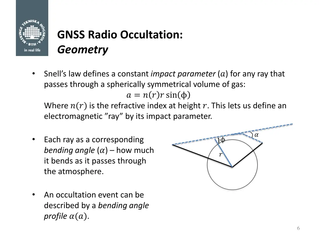 gnss radio occultation geometry