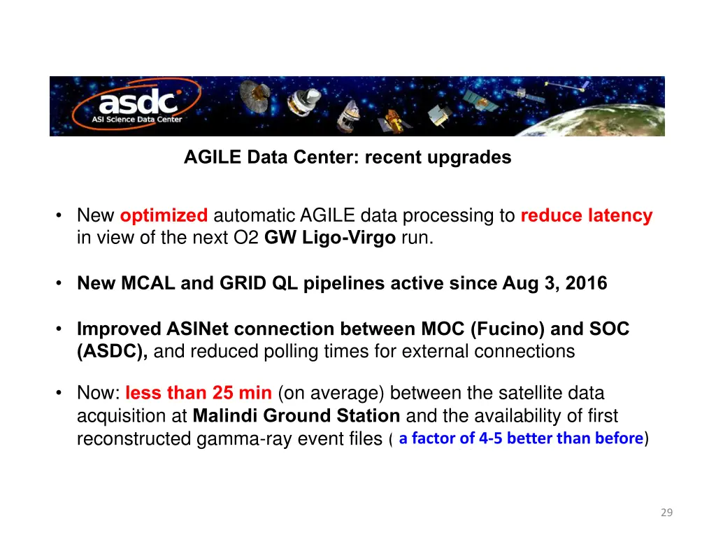 agile data center recent upgrades c pittori