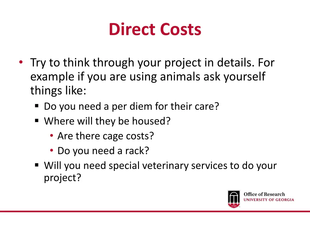 direct costs 2