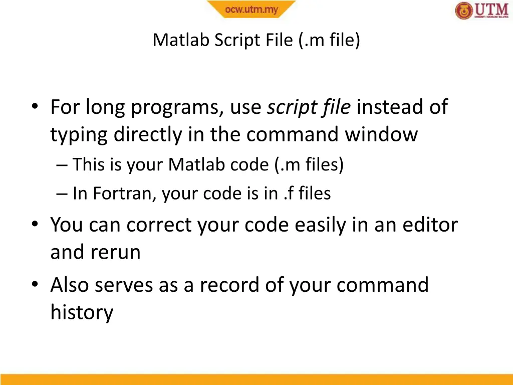 matlab script file m file