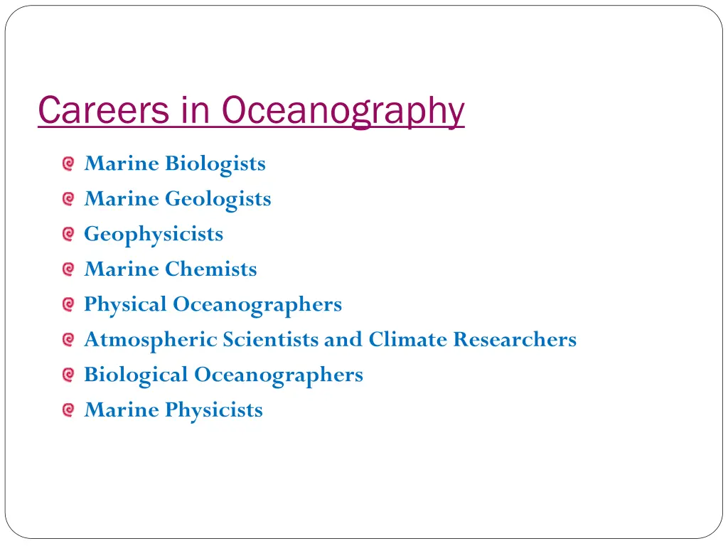 careers in oceanography