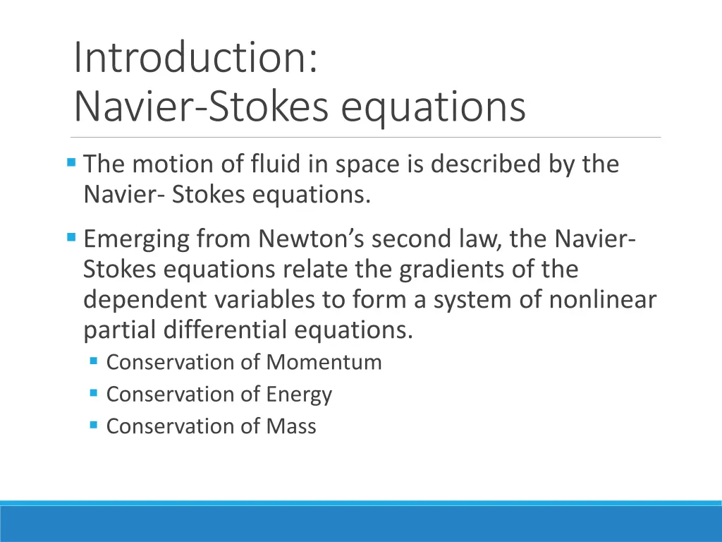 introduction navier stokes equations