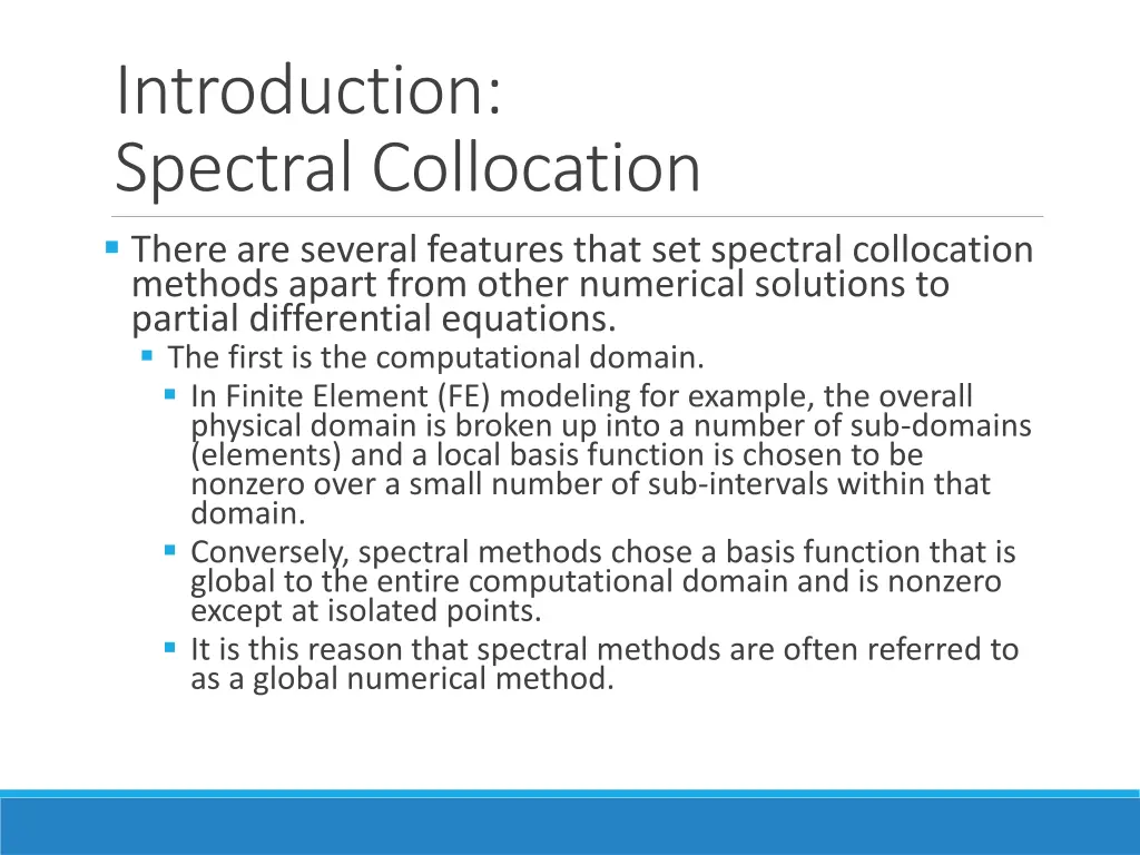 introduction spectral collocation there