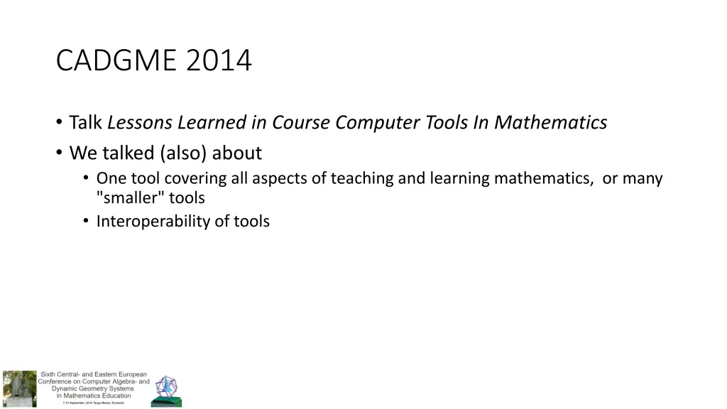 cadgme 2014
