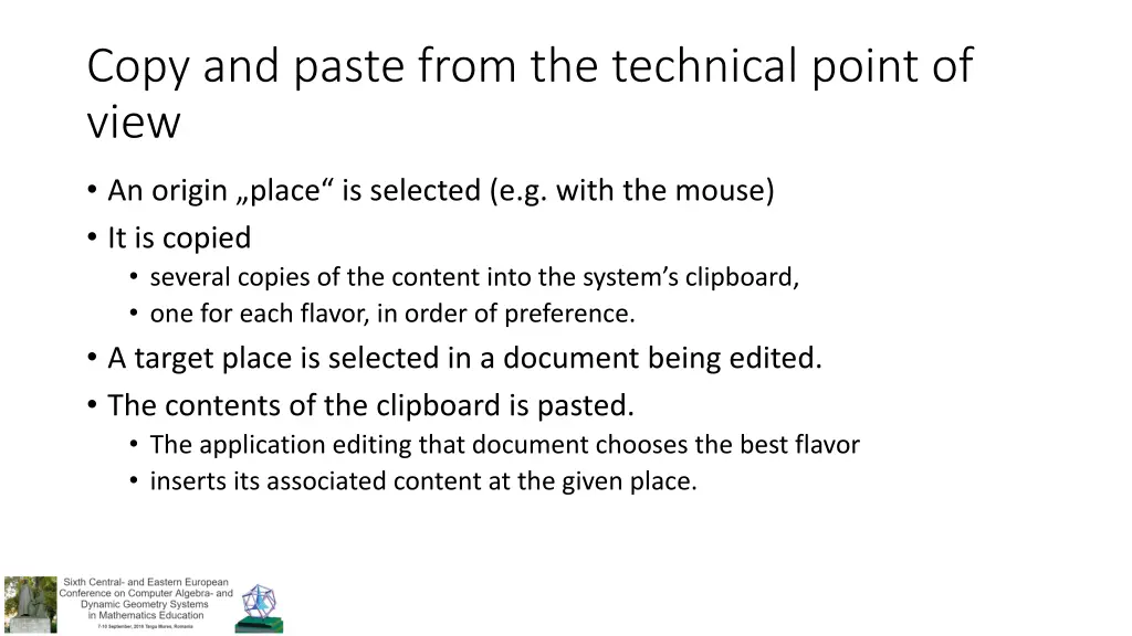 copy and paste from the technical point of view