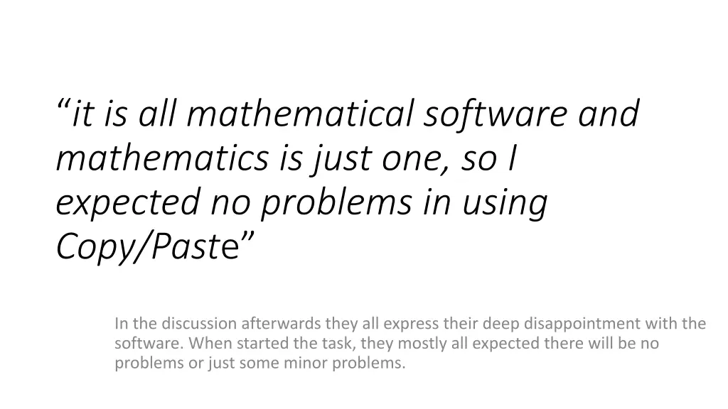 it is all mathematical software and mathematics