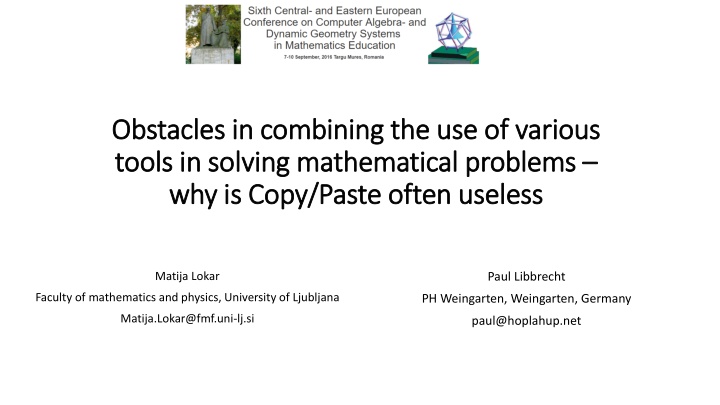obstacles in combining the use of various