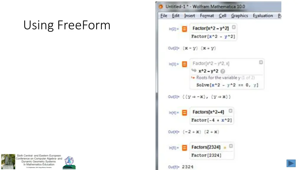 using freeform