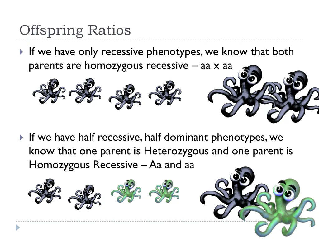 offspring ratios