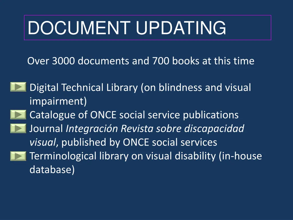 document updating