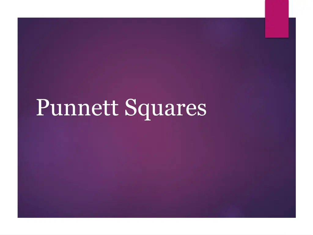 punnett squares