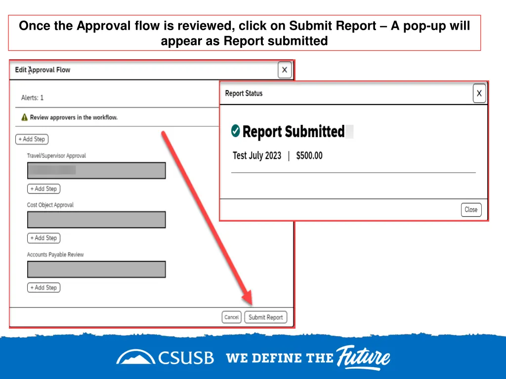 once the approval flow is reviewed click