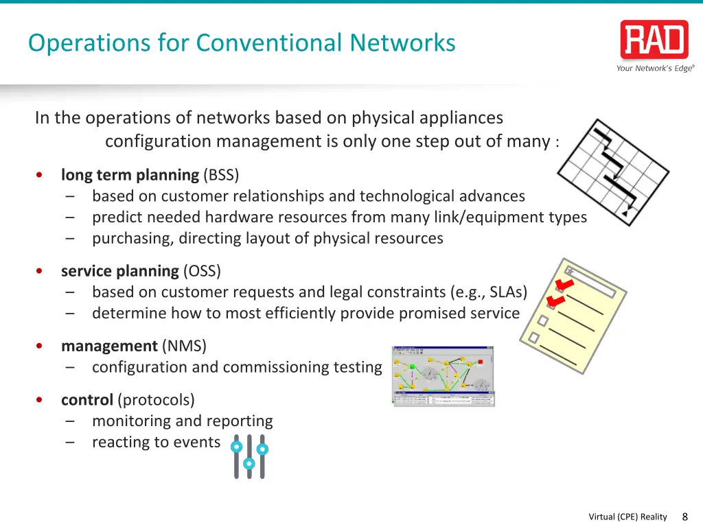 operations for conventional networks