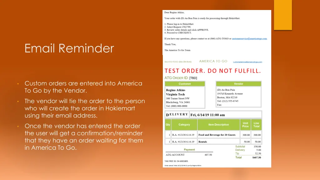 email reminder