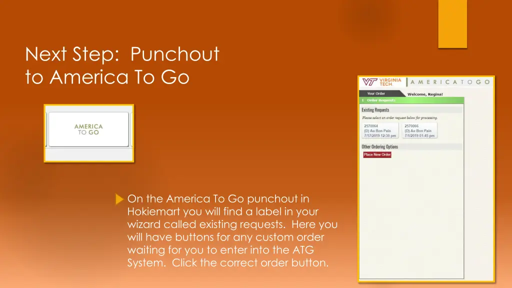 next step punchout to america to go
