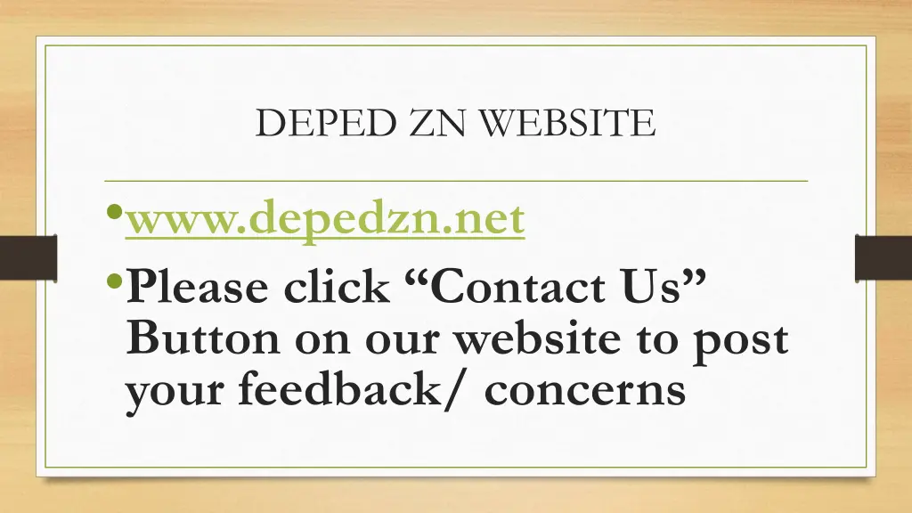deped zn website