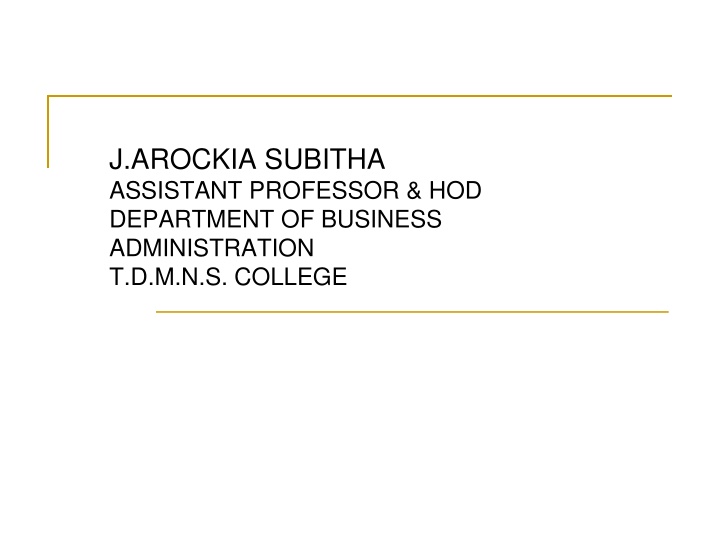 j arockia subitha assistant professor