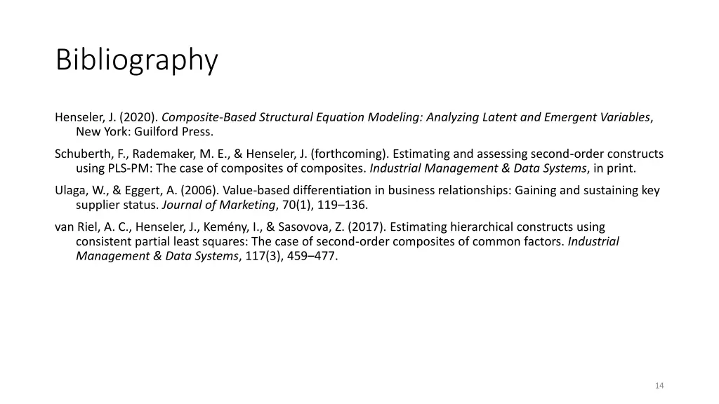 bibliography