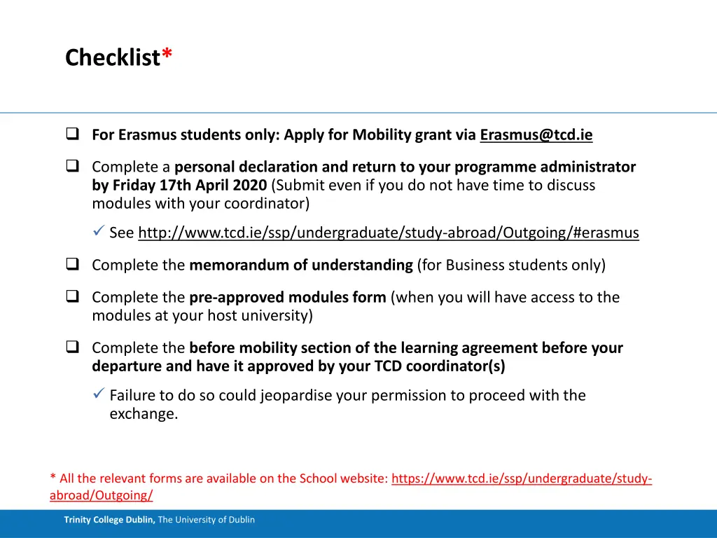 checklist