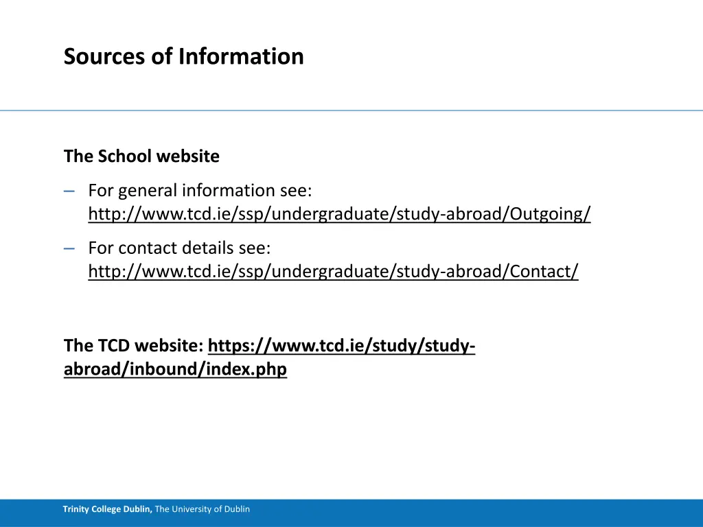 sources of information