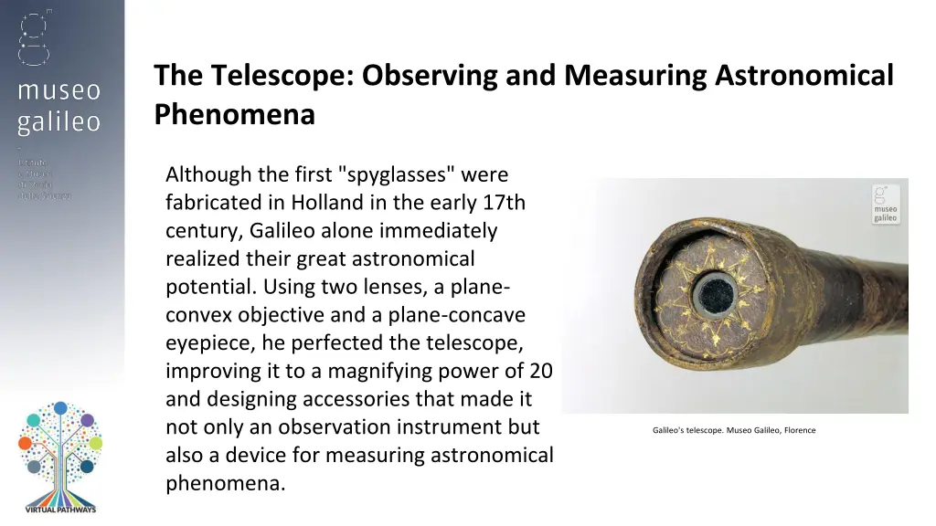 the telescope observing and measuring