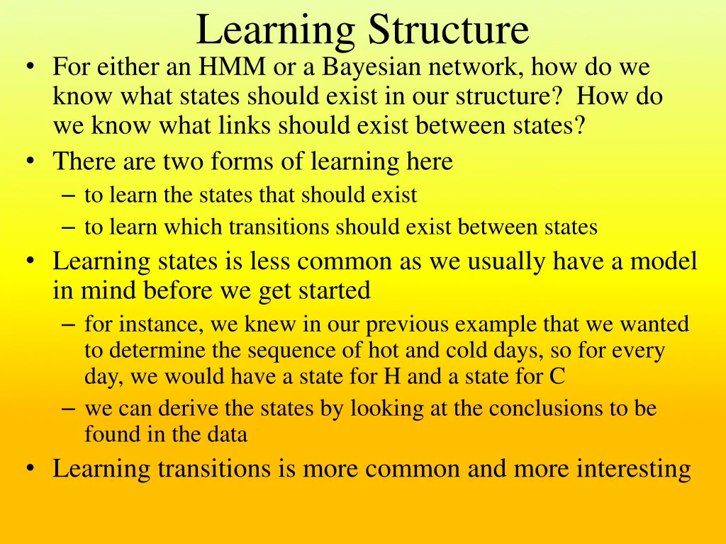 learning structure