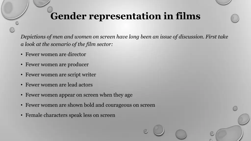 gender representation in films