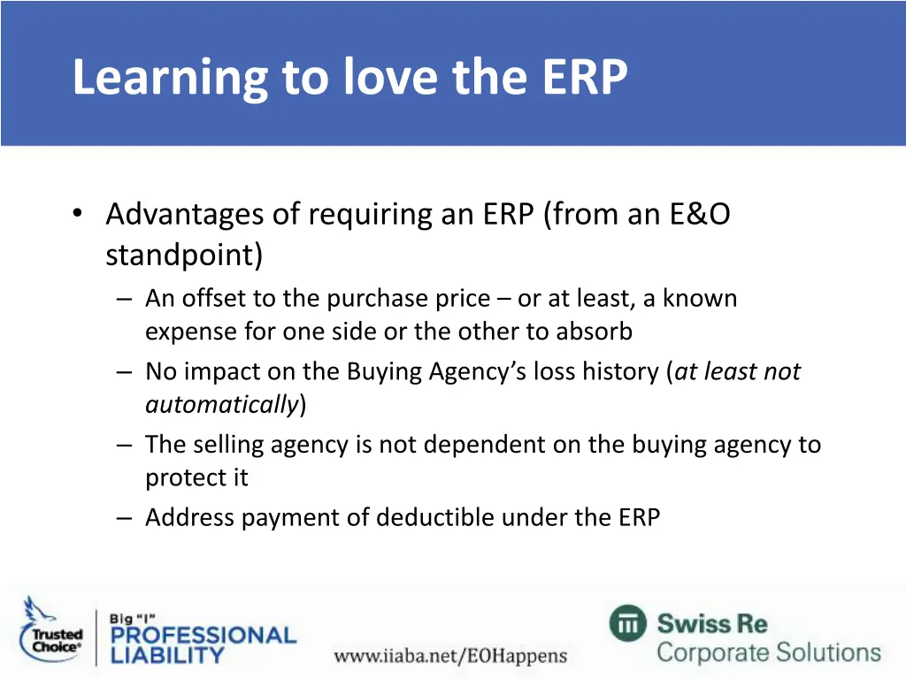 learning to love the erp