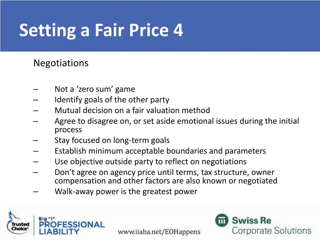 setting a fair price 4