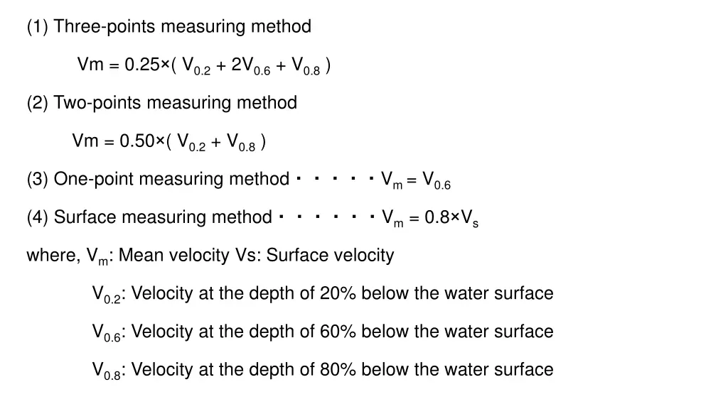 1 three points measuring method