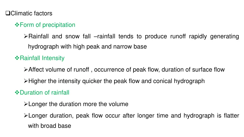 climatic factors