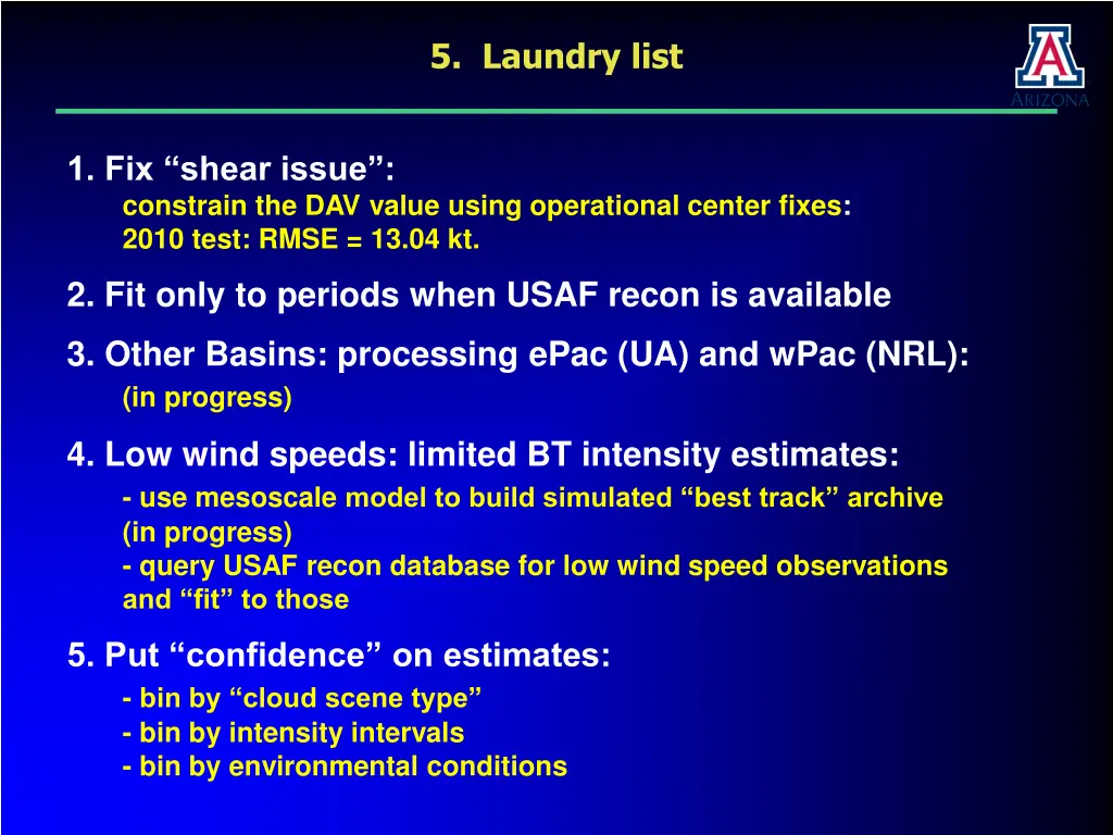 5 laundry list
