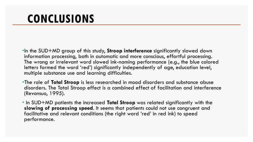 conclusions 1