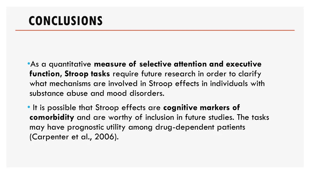 conclusions 2