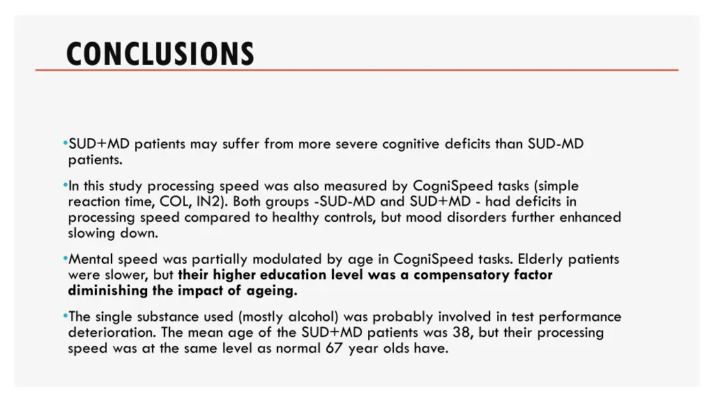 conclusions