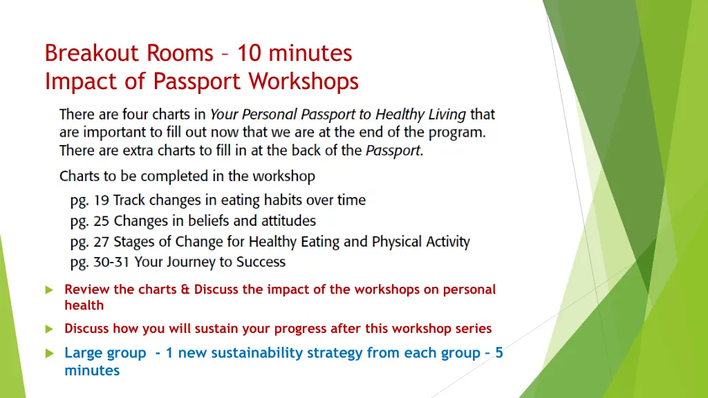 breakout rooms 10 minutes impact of passport
