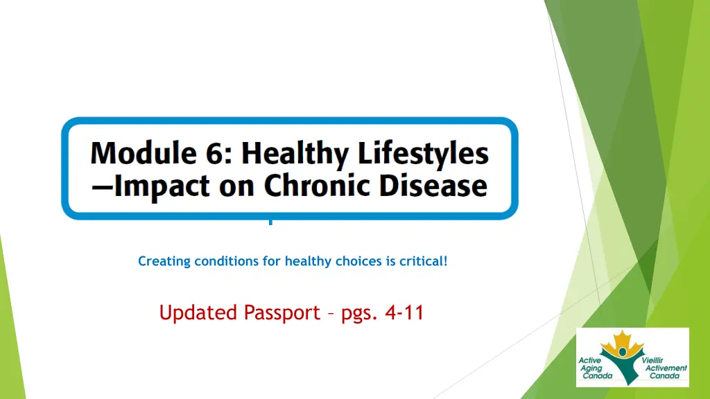 creating conditions for healthy choices