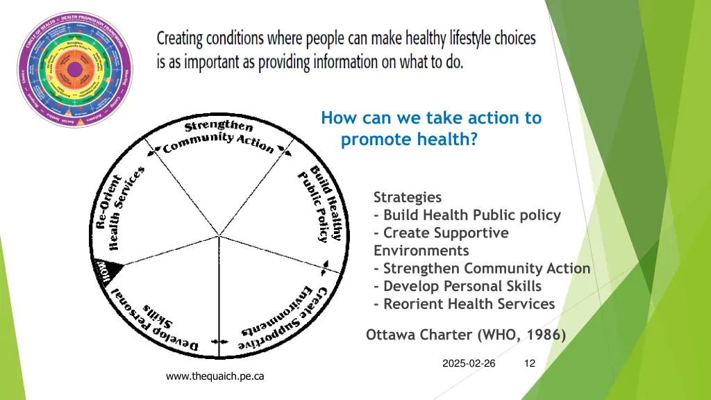 how can we take action to promote health