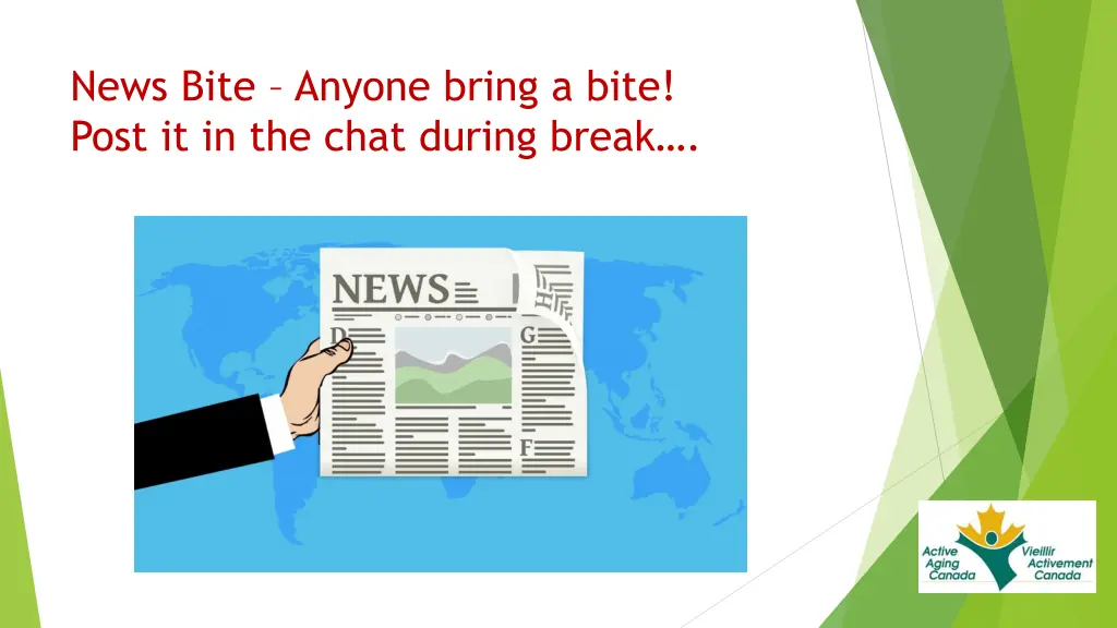 news bite anyone bring a bite post it in the chat