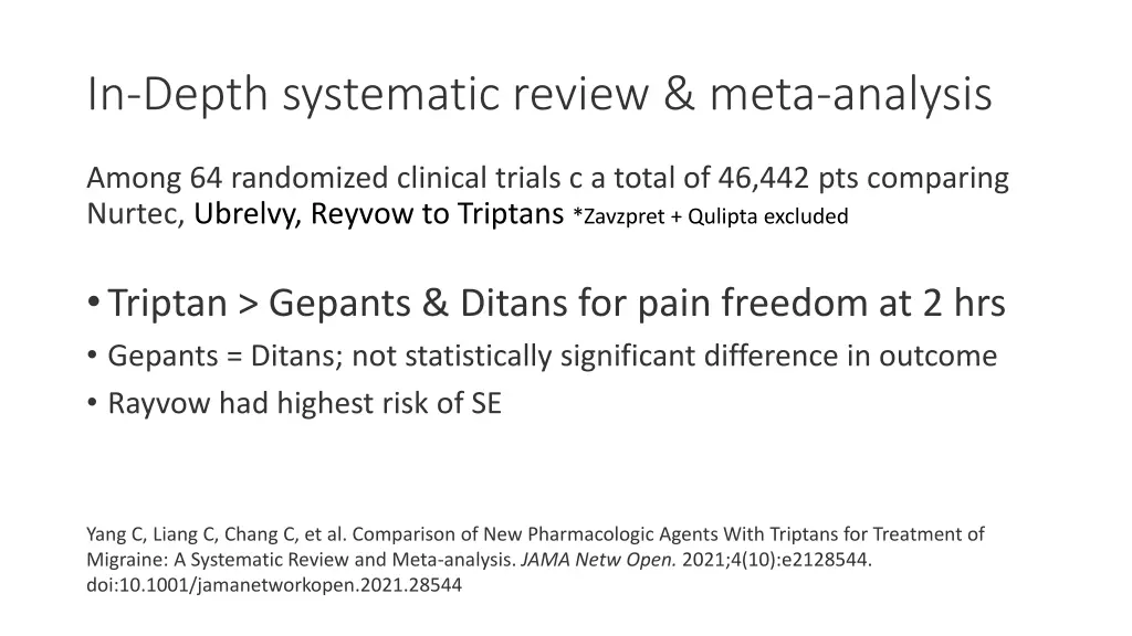 in depth systematic review meta analysis