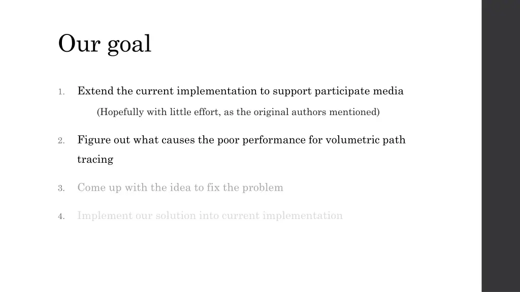 our goal