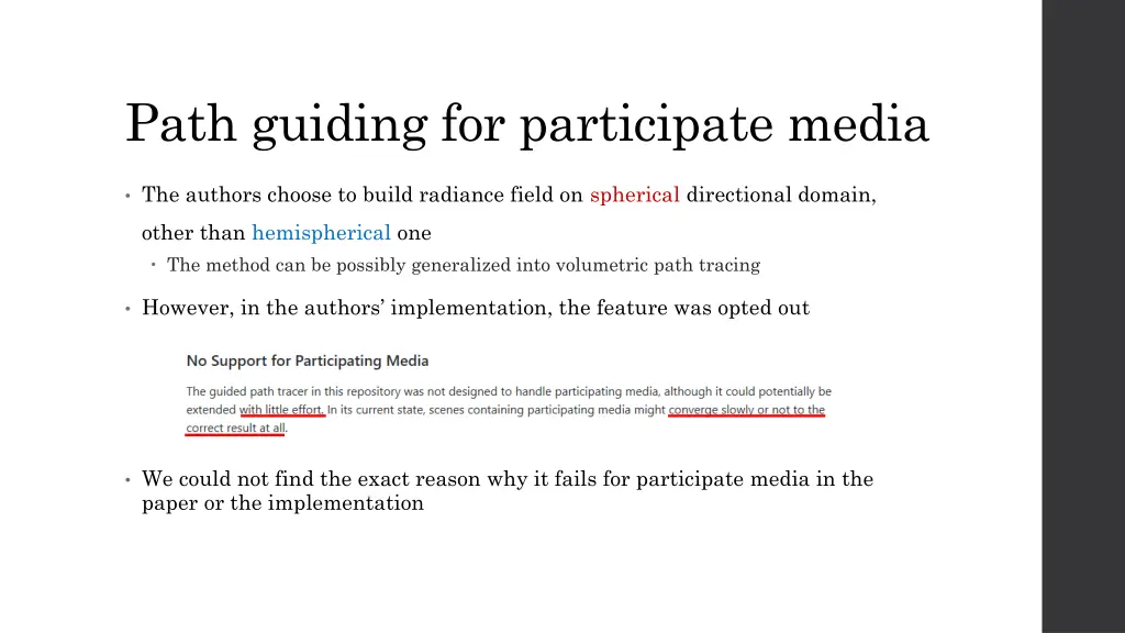 path guiding for participate media