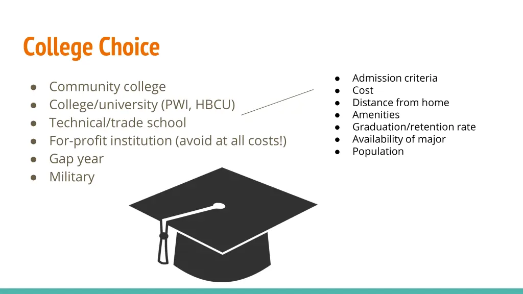 college choice