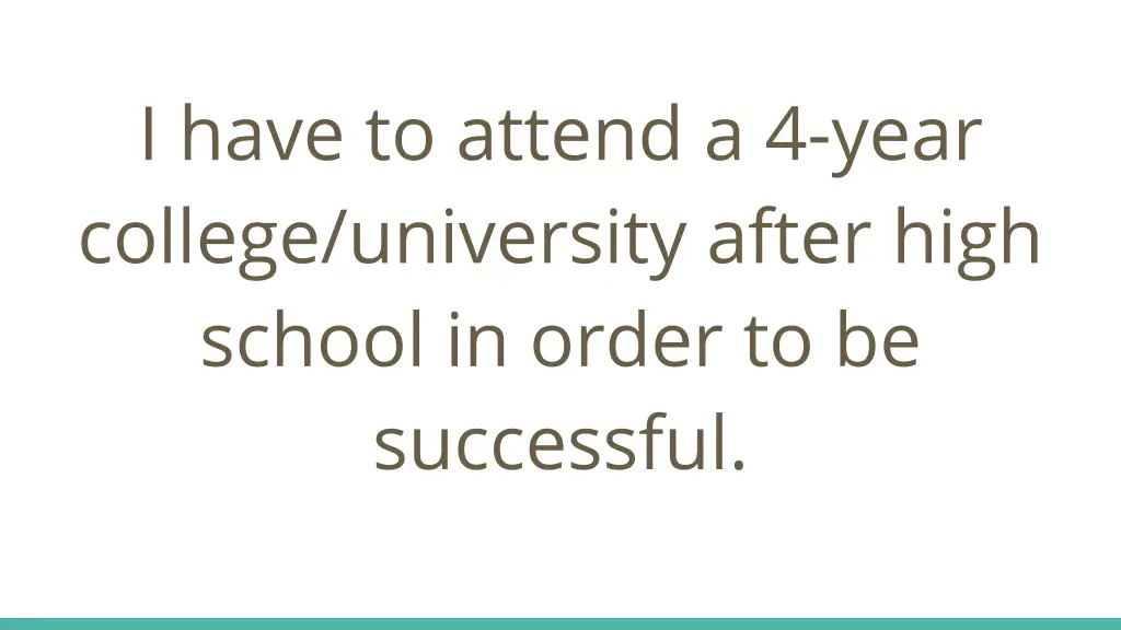 i have to attend a 4 year college university