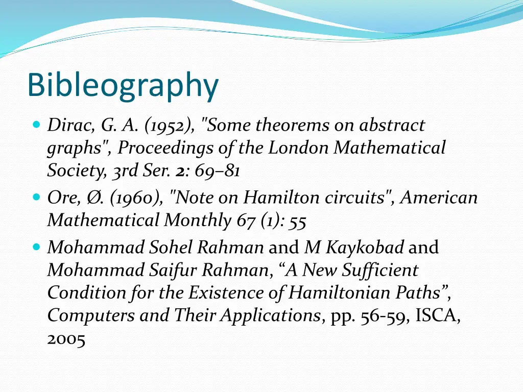 bibleography