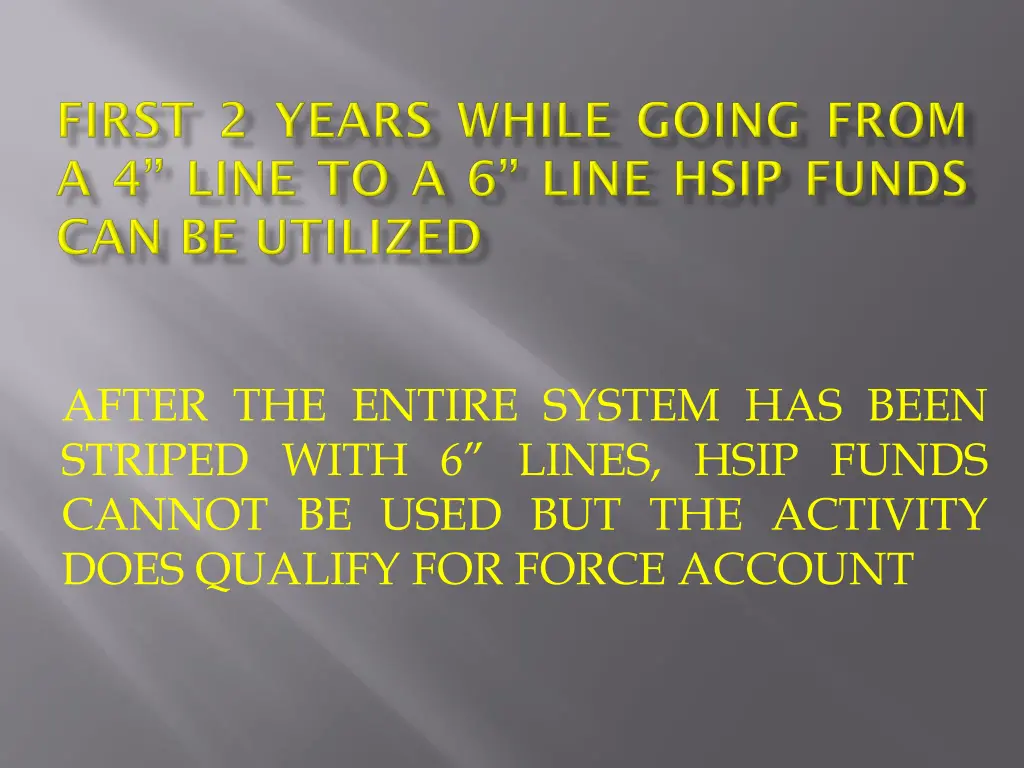 after the entire system has been striped with